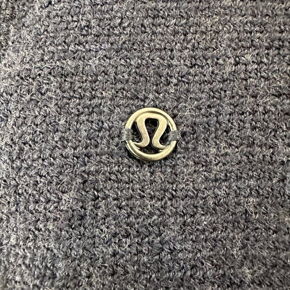 Lululemon Merino Wool Sit In Lotus Split Back Navy Blue Cardigan Sweater Size 4 - Picture 14 of 14